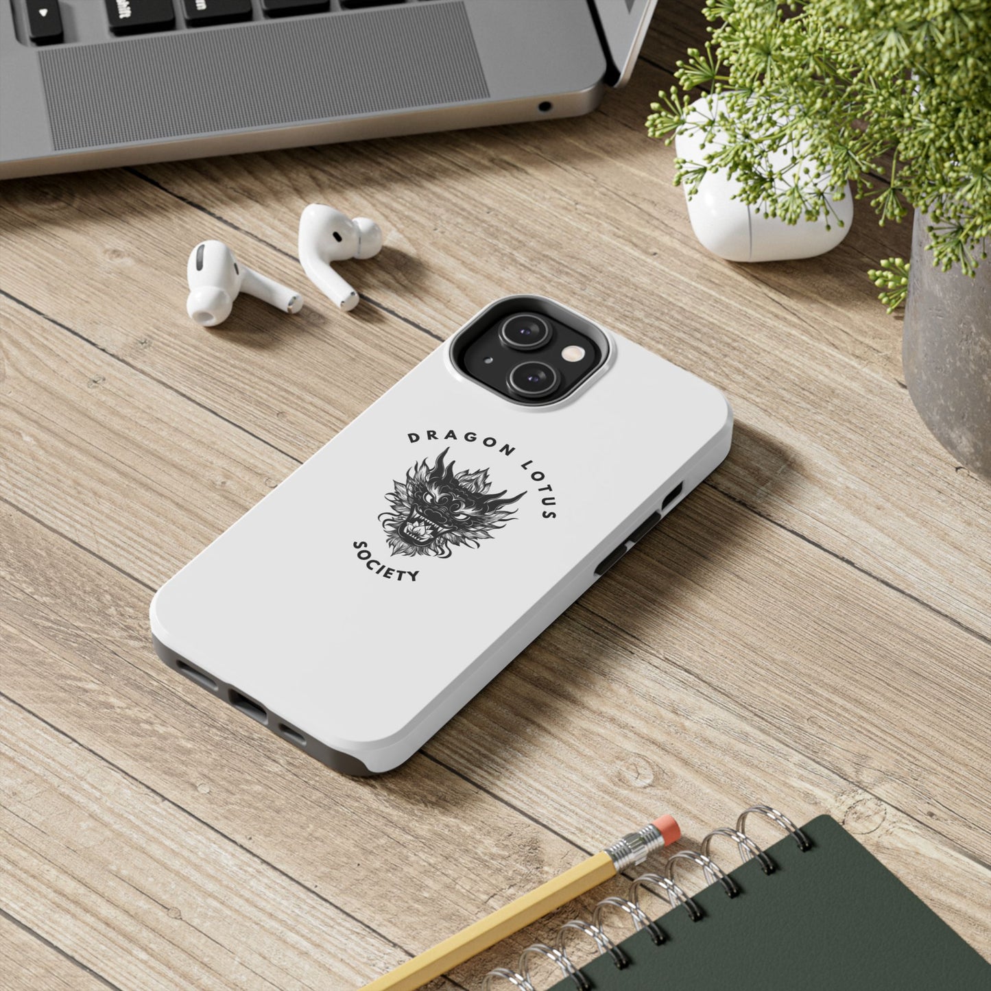 DLS White Phone Case