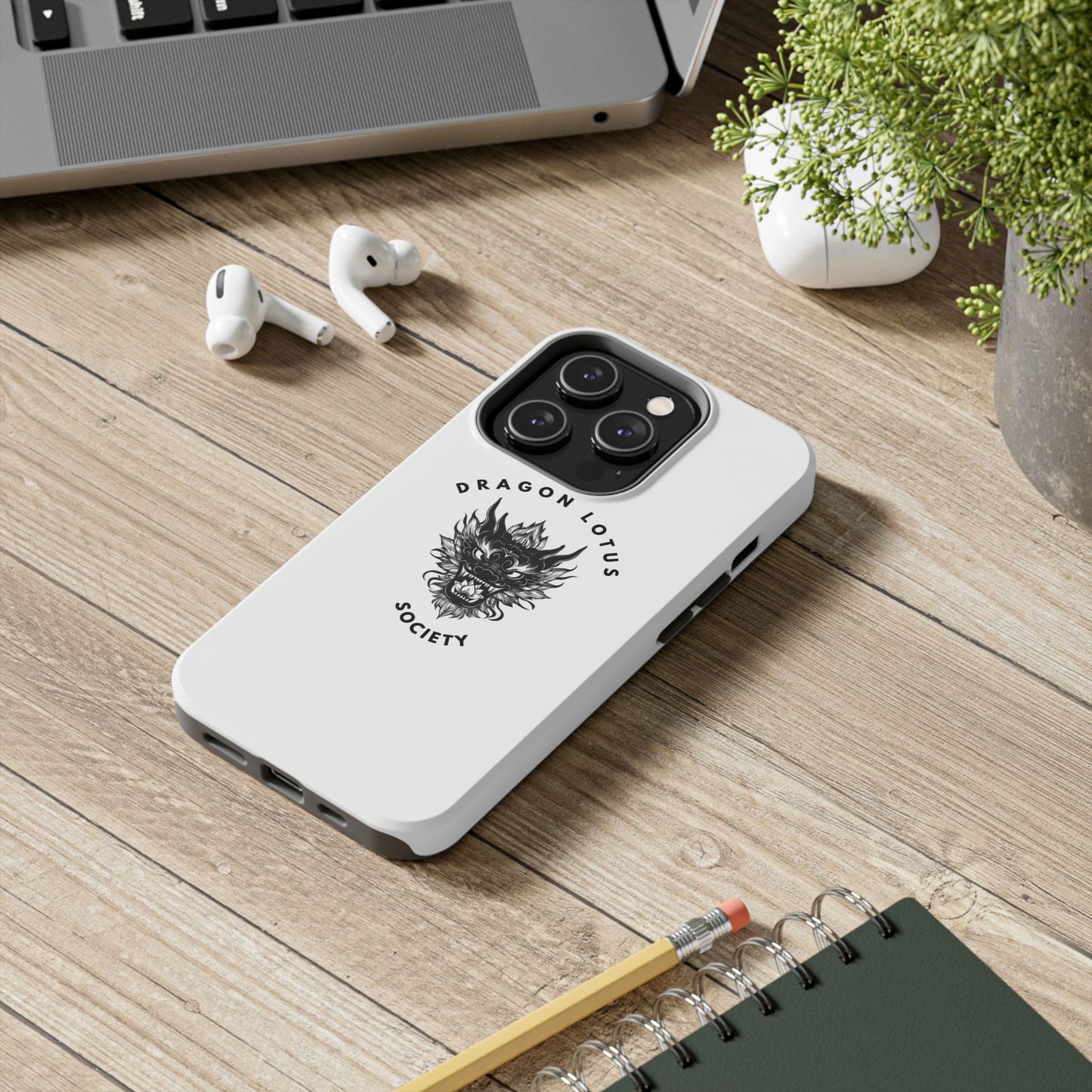 DLS White Phone Case
