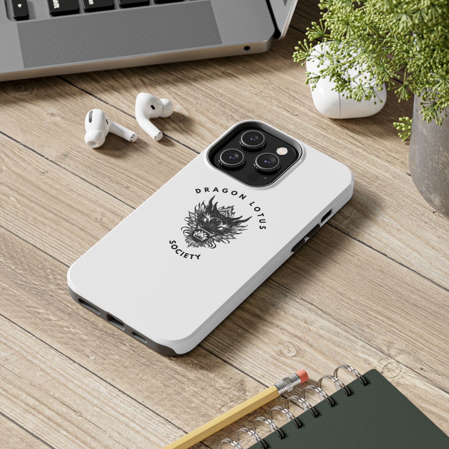 DLS White Phone Case